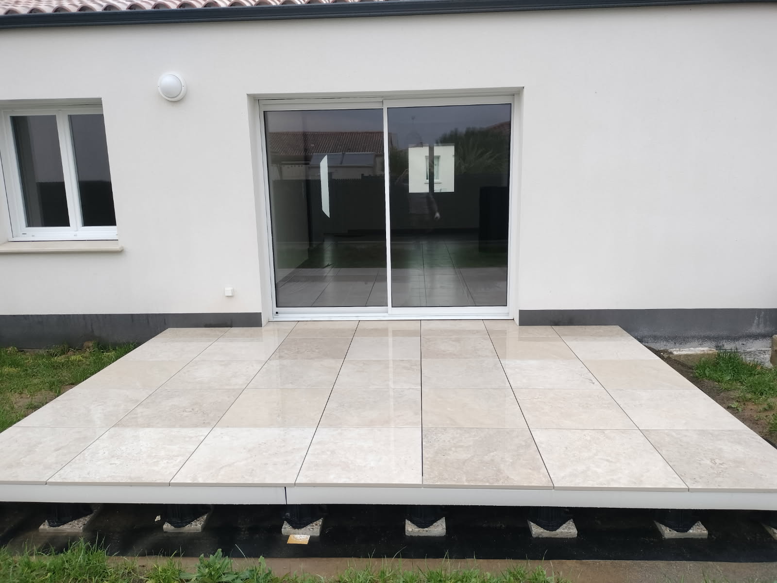 Terrasse dalles sur plots